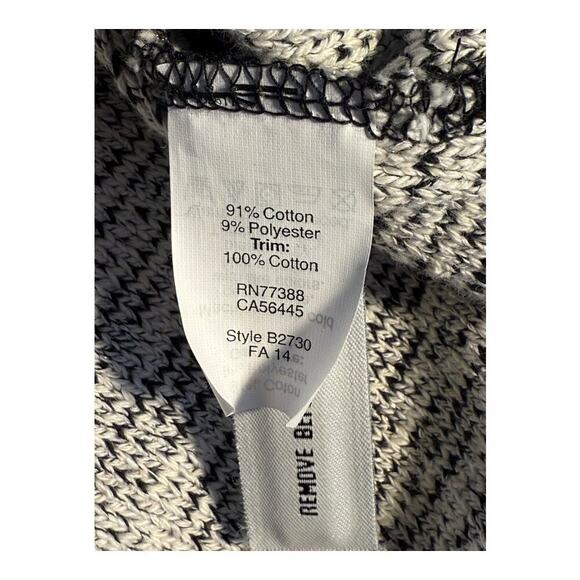 Madewell Women’s‎ Size Small Gray Tweed Cropped Sculpture Sweater Hi-Lo - Picture 7 of 8